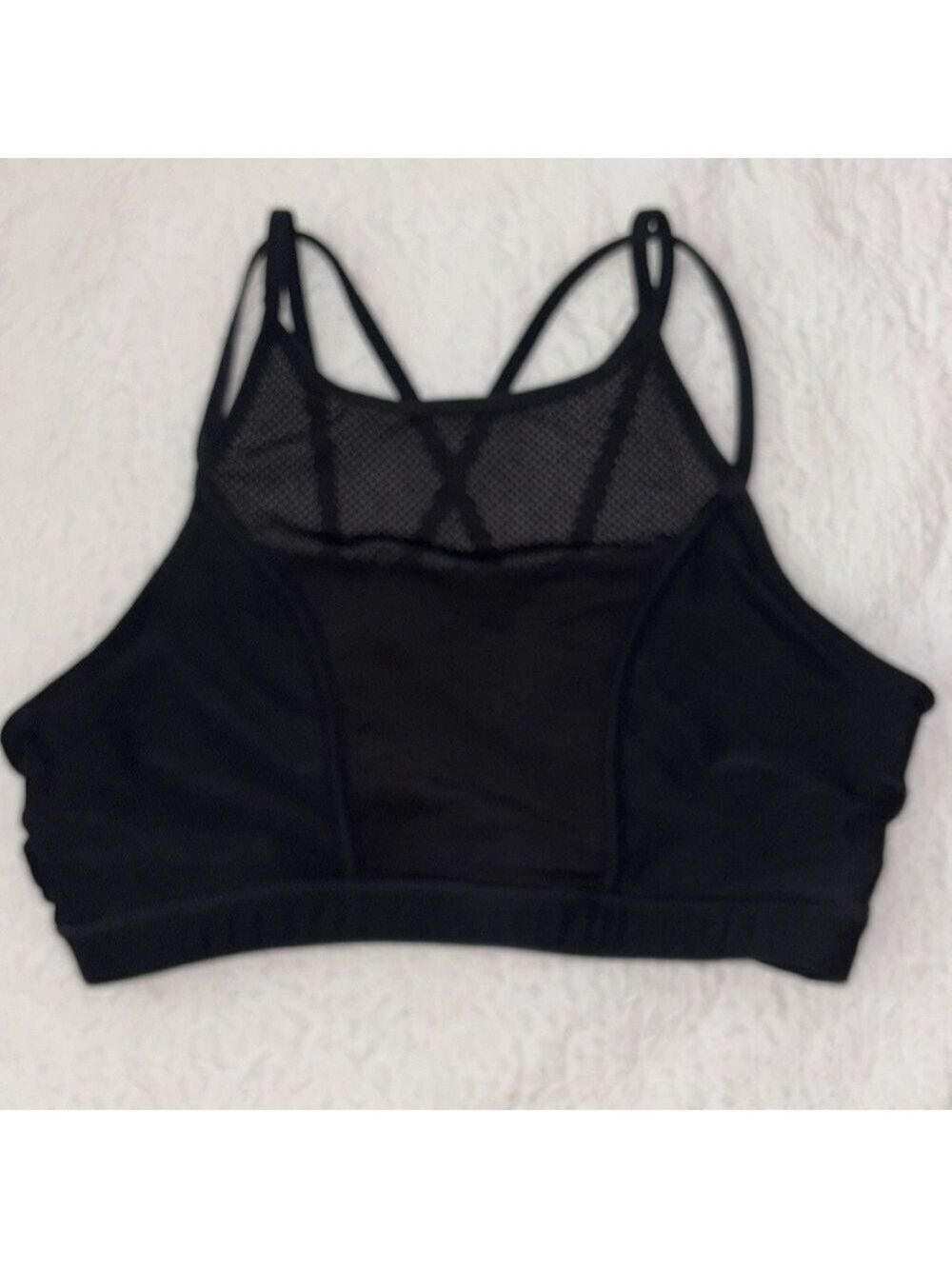 Mondetta Mesh Panel Strappy Sports Bra